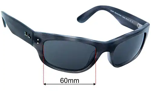 Ray-Ban RB2289 Mega Balorama Replacement Lenses 60mm wide 