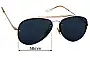 Ray-Ban RB3584-N Blaze Aviator Replacement Lenses 58mm wide 