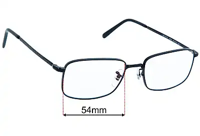 Ray-Ban RB3717V Lentes de Repuesto 54mm wide 