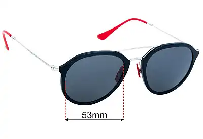 Ray-Ban RB4369-M Lentes de Repuesto 53mm wide 