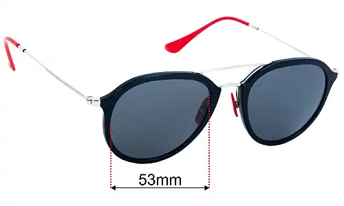 Ray-Ban RB4369-M Replacement Lenses 53mm wide 