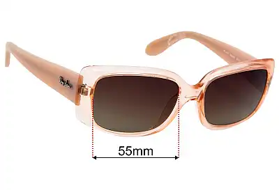 Ray-Ban RB4389 Lentes de Repuesto 55mm wide 
