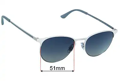 Ray-Ban RB6375 Lentes de Repuesto 51mm wide 