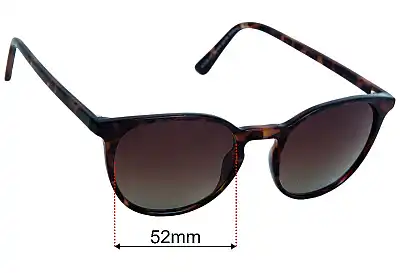 Specsavers Gourami Sun Rx 52mm Replacement Lenses  
