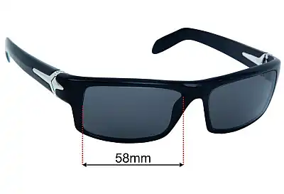 Sutro Eyewear Metallica Hetfield Replacement Lenses 58mm wide 