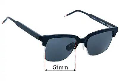 Thom Browne TB-709 Replacement Lenses 51mm wide 
