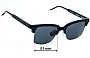 Sunglass Fix Replacement Lenses for Thom Browne TB-709 - 51mm Wide 