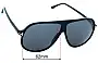 Sunglass Fix Lentes de Repuesto para Tom Ford Spencer 02 TF998 - 62mm Wide 