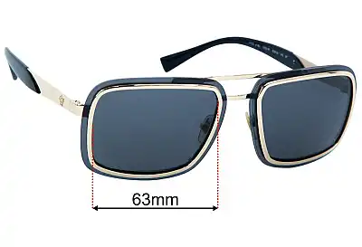 Versace MOD 2183 Replacement Lenses 63mm wide 