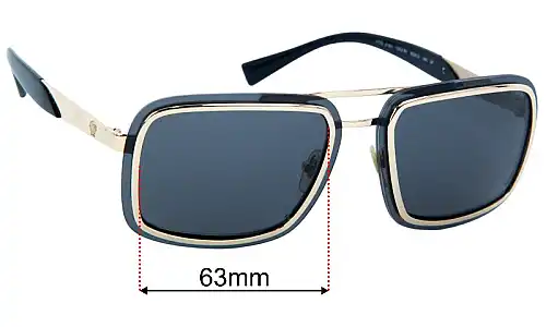Versace MOD 2183 Replacement Lenses 63mm wide 