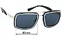 Versace MOD 2183 Replacement Lenses 63mm wide 