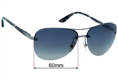 Versace MOD 2139 Replacement Lenses 60mm wide 
