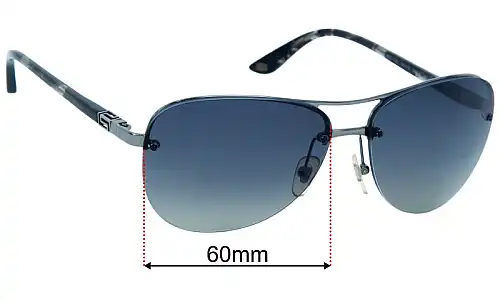 Versace MOD 2139 Replacement Lenses 60mm wide 