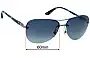 Versace MOD 2139 Replacement Lenses 60mm wide 