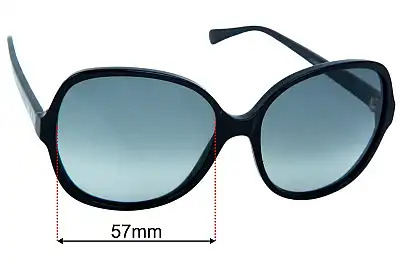 Vogue VO2608-S Replacement Lenses 59mm wide 