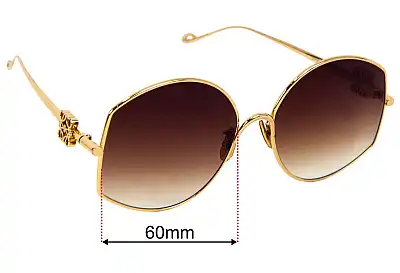 Loewe LW40069U Replacement Lenses 60mm wide 