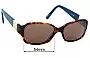 Sunglass Fix Replacement Lenses for Oroton  Jacinta - 54mm Wide 