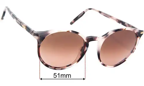 Sunglass Fix Replacement Lenses for Serengeti Lenora - 51mm Wide 