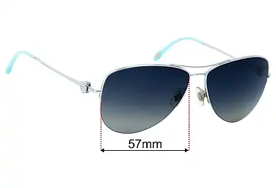 Tiffany & Co TF 3021 Replacement Lenses 57mm wide 