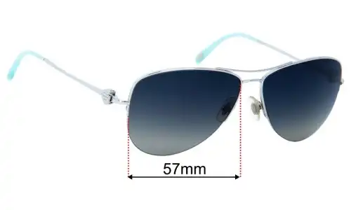 Tiffany & Co TF 3021 Lentes de Repuesto 57mm wide 