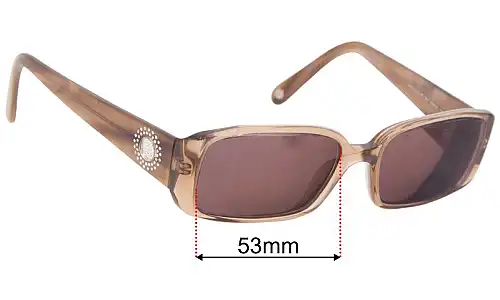 Sunglass Fix Replacement Lenses for Versace MOD 3110-B - 53mm Wide 