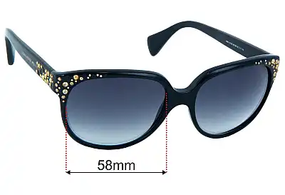 Alexander McQueen AMQ 4212/S Replacement Lenses 58mm wide 