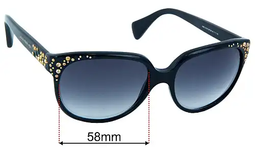 Alexander McQueen AMQ 4212/S Replacement Lenses 58mm wide 