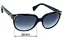 Sunglass Fix Replacement Lenses for Alexander McQueen AMQ 4212/S - 58mm Wide 