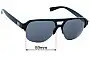 Sunglass Fix Lentes de Repuesto para Armani Exchange AX 4056S - 59mm Wide 