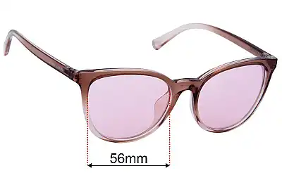 Armani Exchange AX 4077SF Ersatzgläser 56mm wide 