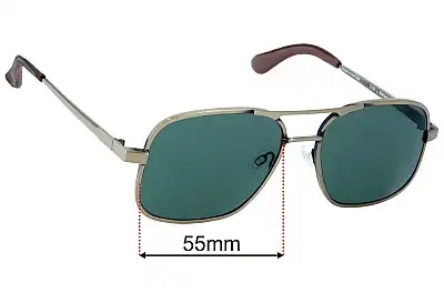 Caddis Metamodernist Scout Verres de Remplacement 55mm wide 
