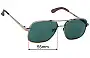 Sunglass Fix Lentes de Repuesto para Caddis Metamodernist Scout - 55mm Wide 