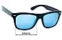 Sunglass Fix Verres de Remplacement pour Cancer Council Carlton - 54mm Wide 