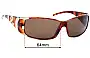 Sunglass Fix Replacement Lenses for Dolce & Gabbana DG2210 - 64mm Wide 