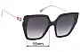 Sunglass Fix Replacement Lenses for Fendi FE 40012U - 55mm Wide 
