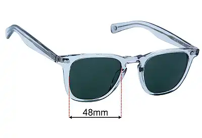 Garrett Leight Brooks X  Replacement Lenses 48mm wide 