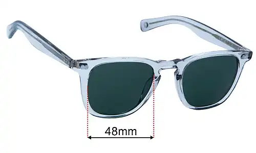 Garrett Leight Brooks X Replacement Lenses 48mm wide 