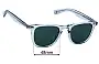 Sunglass Fix Replacement Lenses for Garrett Leight Brooks X  - 48mm Wide 