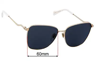 Gucci GG0970S Replacement Lenses 60mm wide 