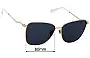 Sunglass Fix Replacement Lenses for Gucci GG0970S - 60mm Wide 