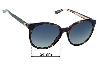 Gucci GG3820/S Ersatzgläser 54mm wide 