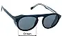 Sunglass Fix Replacement Lenses for I-SEA Ivan Florence - 51mm Wide 