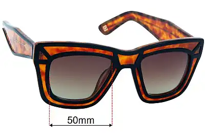 Ksubi Skeleton Replacement Lenses 50mm wide 