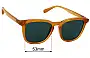 Sunglass Fix Replacement Lenses for Local Supply Syd 2 - 53mm Wide 