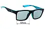 Sunglass Fix Ersatzgläser für Maui Jim MJ897 The Flats - 57mm Wide 