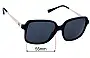 Sunglass Fix Lentes de Repuesto para Michael Kors MK2144 Bogota - 55mm Wide 