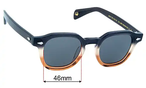 Moscot Dolt Replacement Lenses 46mm wide 