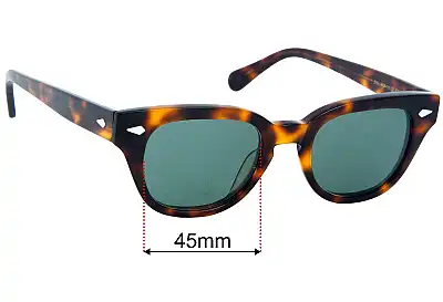 Moscot Tummel Replacement Lenses 45mm wide 