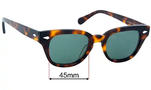 Sunglass Fix Replacement Lenses Moscot Tummel - 45mm Wide 
