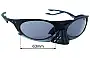 Sunglass Fix Replacement Lenses for Oakley Plantaris OO9437  - 63mm Wide 